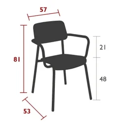 Stühle^Fermob Studie Armlehnstuhl Eiche
