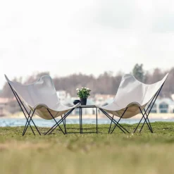 cuero Sunshine Mariposa Sunbrella Butterfly Gartensessel| Outdoor-Sofas & Sessel