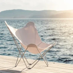 cuero Sunshine Mariposa Sunbrella Butterfly Gartensessel| Outdoor-Sofas & Sessel