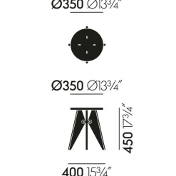 Vitra Tabouret Bois Hocker| Hocker