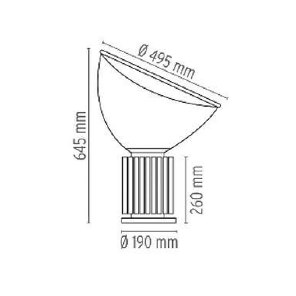 Nachttischleuchten^Flos Taccia LED Tischleuchte