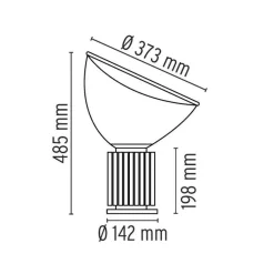 Nachttischleuchten^Flos Taccia LED Tischleuchte klein