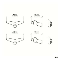 Woud Tail Wing Garderobenhaken| Haken & Bügel|Haken