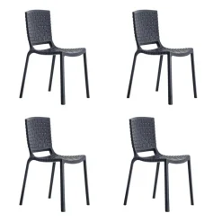 Pedrali Tatami 305 Gartenstuhl 4er Set| Gartenstühle