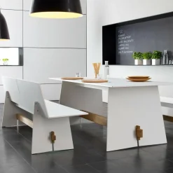 Gartenbänke^Conmoto Tension Outdoor Bank mit Rückenlehne