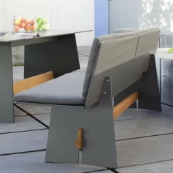 Gartenbänke^Conmoto Tension Outdoor Bank mit Rückenlehne