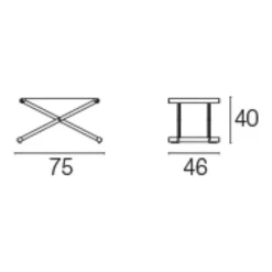 Emu Terra Garten-Fußhocker klappbar| Hocker