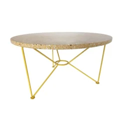 Tische^Acapulco Design The Low Table Beistelltisch Terrazzo Ø65cm
