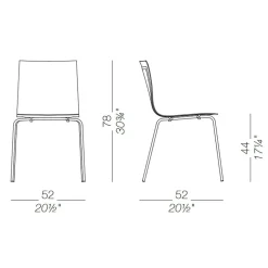 Stühle^Lapalma Thin S16 Stuhl Sitzfläche MDF