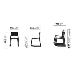 Stühle^Vitra Tip Ton Schaukelstuhl