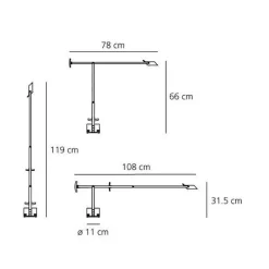 Schreibtischleuchten^Artemide Tizio 50 LED Schreibtischleuchte