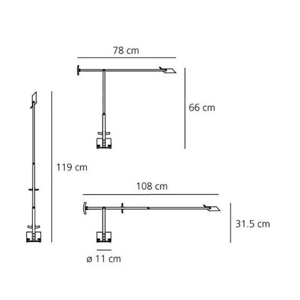Schreibtischleuchten^Artemide Tizio 50 LED Schreibtischleuchte