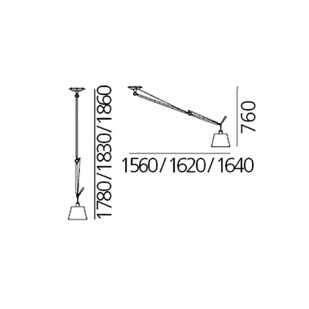 Artemide Tolomeo Decentrata Suspensione Pendelleuchte| Pendelleuchten