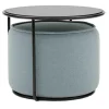 Poufs^Softline Tom Hocker/Pouf mit Beistelltisch