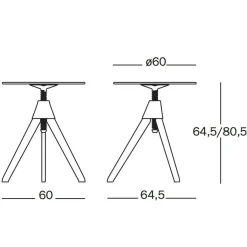 Tische^Magis Topsy The Wild Bunch Beistelltisch Ø60cm