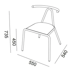 B-Line Toro Stuhl Sitzfläche Esche| Stühle