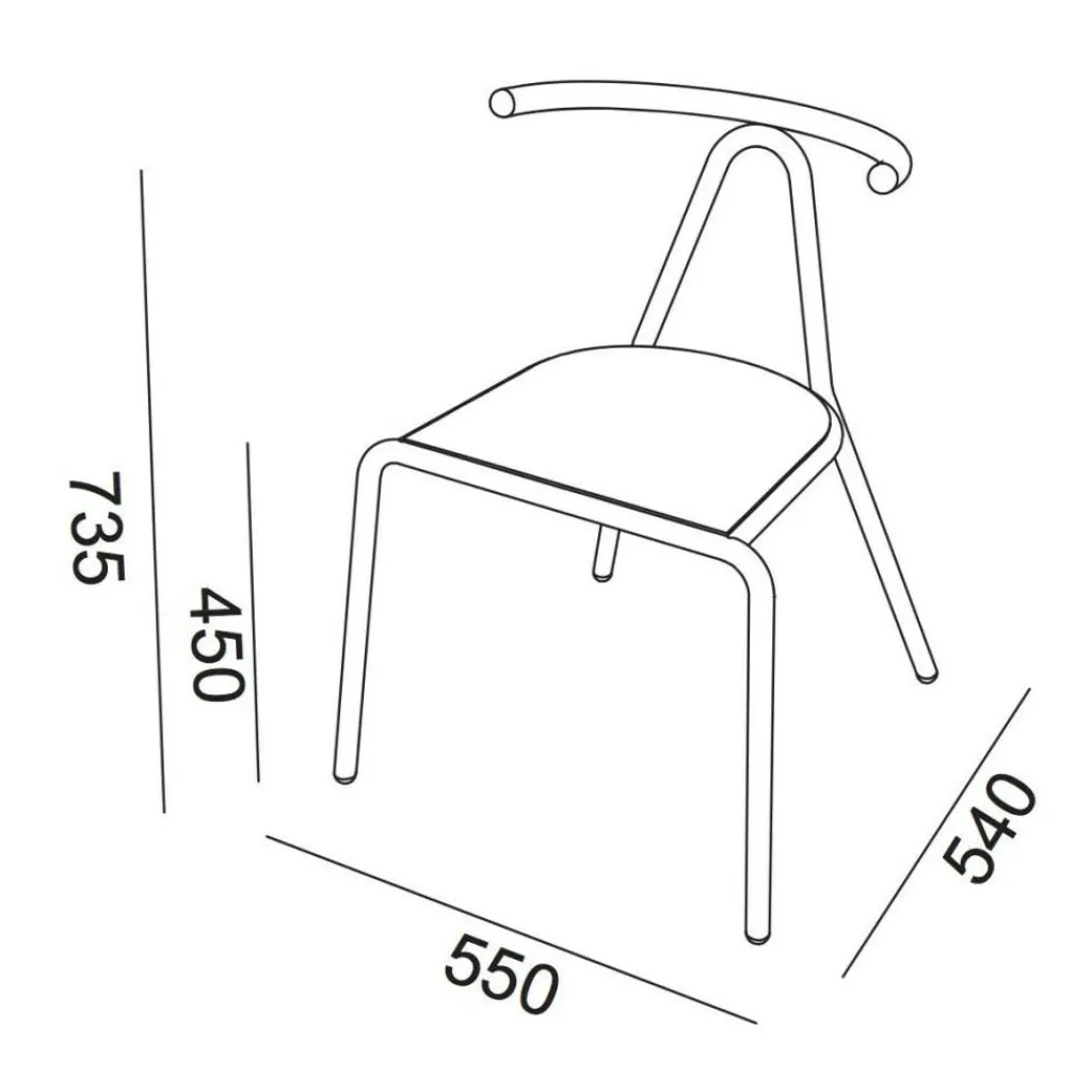 B-Line Toro Stuhl Sitzfläche Esche| Stühle