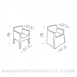 Driade Toy Gartenarmlehnstuhl| Stühle|Gartenstühle