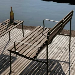 HAY Traverse Lounge Gartenbank mit Armlehnen| Gartenbänke