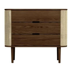 Schränke^Umage Treasures Kommode Eiche dunkel Wiener Geflecht