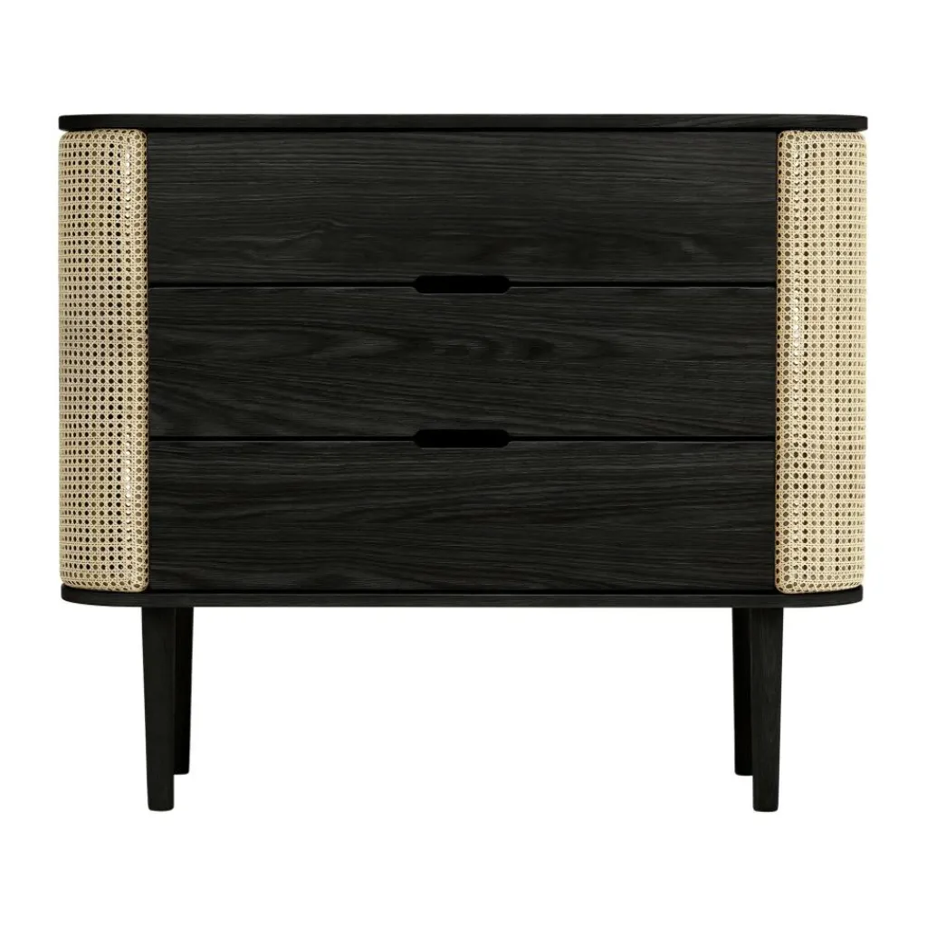 Kommoden^Umage Treasures Kommode Eiche schwarz Wiener Geflecht