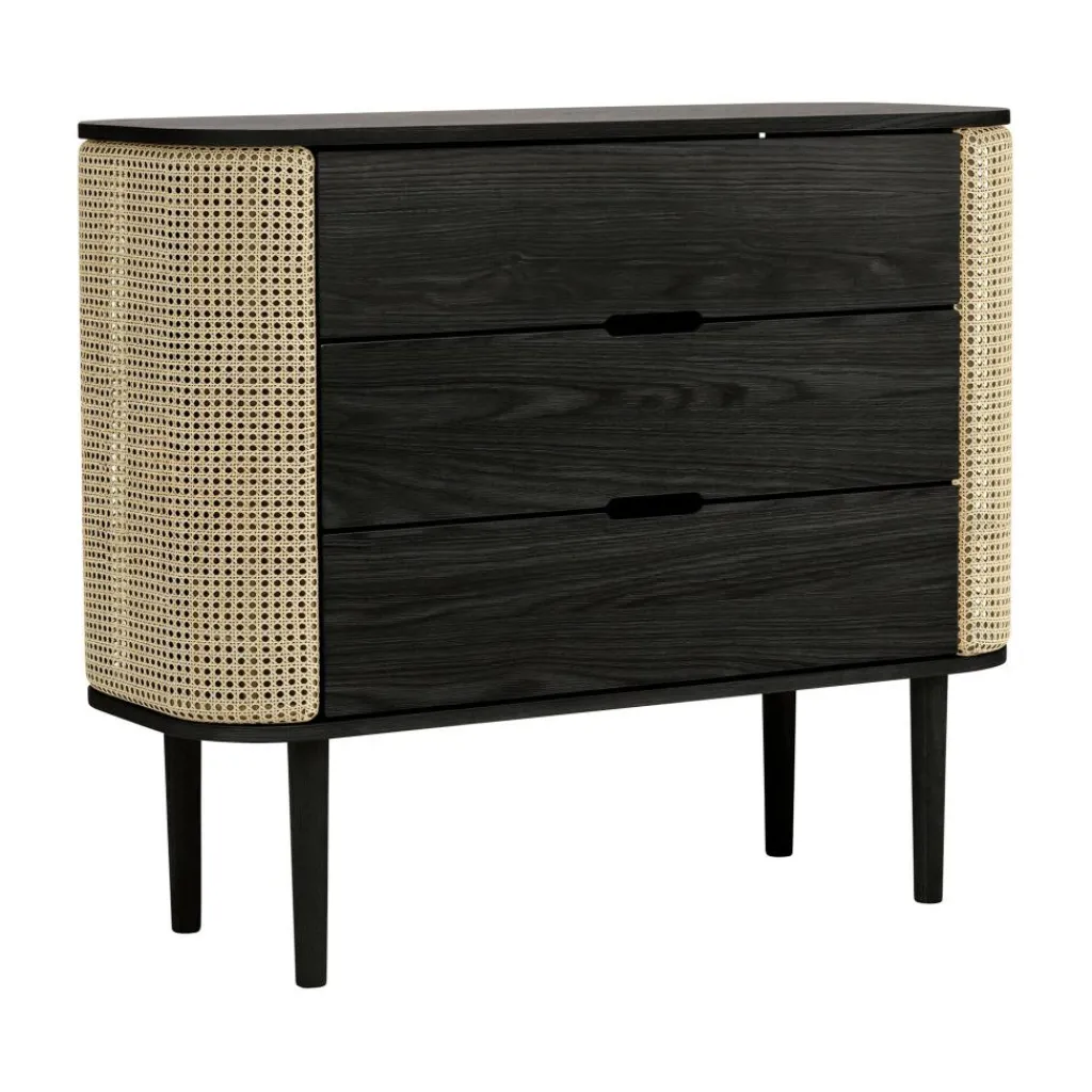 Umage Treasures Kommode Eiche schwarz Wiener Geflecht| Schränke