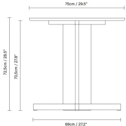 Tische^Form & Refine Trefoil Tisch Ø75cm