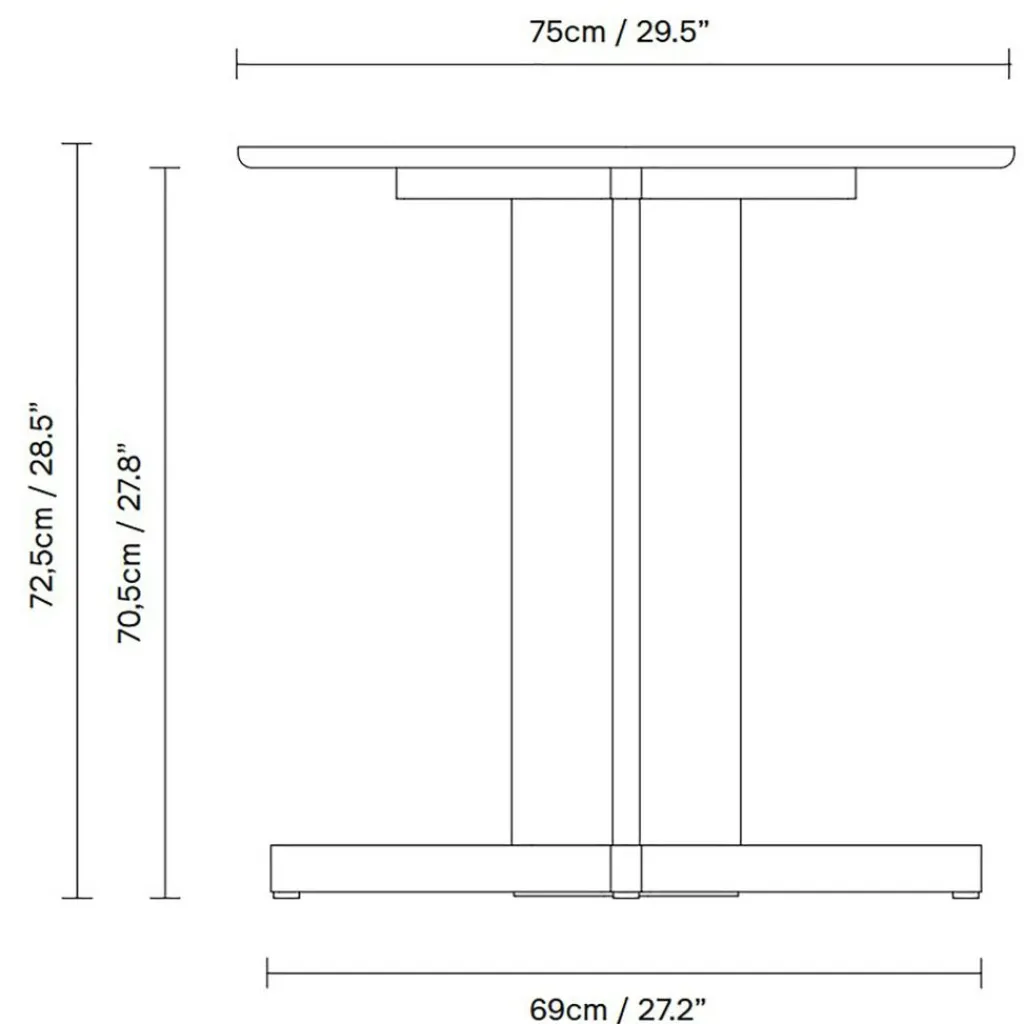 Tische^Form & Refine Trefoil Tisch Ø75cm