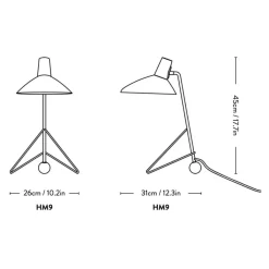 &Tradition Tripod HM9 Tischleuchte| Tischleuchten|Nachttischleuchten