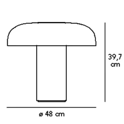 Fontana Arte Tropico Grande LED Tischleuchte| Tischleuchten|Nachttischleuchten