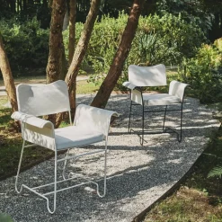 Gubi Tropique Outdoor Armlehnstuhl Gestell weiß| Stühle