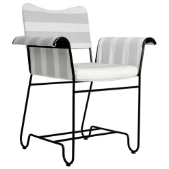 Gubi Tropique Outdoor Armlehnstuhl Gestell schwarz| Gartenstühle