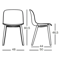 Magis Troy Stuhl Gestell Buche natur Sitz Polypropylen| Stühle