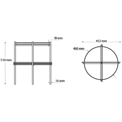 Gubi TS Beistelltisch Marmor Ø40cm| Beistelltische|Tische