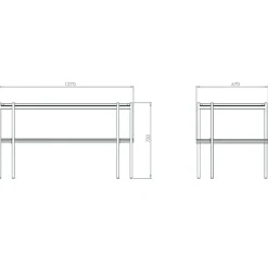 Tische|Schreibtische^Gubi TS Schreibtisch 120x60cm