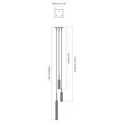 Audo Tubulaire 3 Pendelleuchte| Pendelleuchten