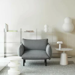 Tische^Normann Copenhagen Turn Beistelltisch Marmor höhenverstellbar