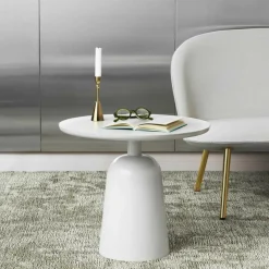 Tische^Normann Copenhagen Turn Beistelltisch Marmor höhenverstellbar