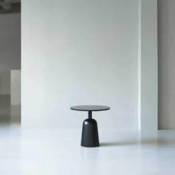 Tische^Normann Copenhagen Turn Beistelltisch Marmor höhenverstellbar