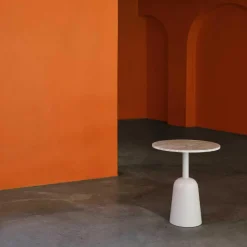 Tische^Normann Copenhagen Turn Beistelltisch Marmor höhenverstellbar