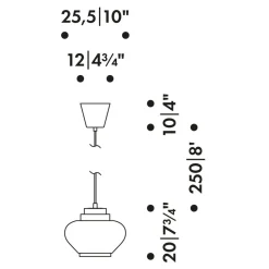 Pendelleuchten^Artek Turnip A333 Pendelleuchte