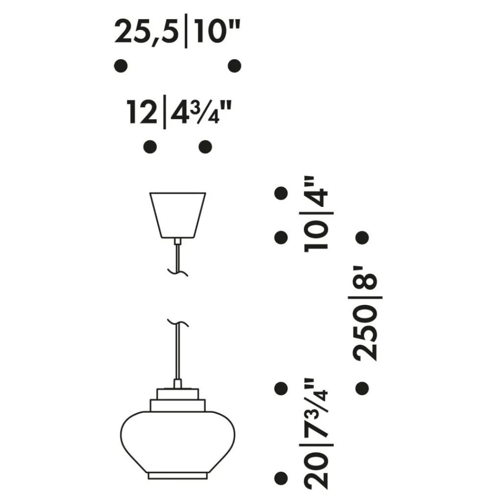 Pendelleuchten^Artek Turnip A333 Pendelleuchte