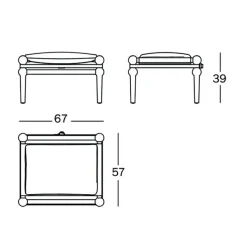 Hocker^Magis Twain Fußhocker