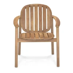 Stühle^Emu Twins Gartenarmlehnstuhl Teak mit Sitzkissen