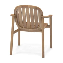 Stühle^Emu Twins Gartenarmlehnstuhl Teak mit Sitzkissen