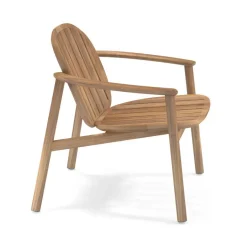 Emu Twins Gartenloungestuhl Teak mit Sitz-/Rückenkissen| Outdoor-Sofas & Sessel