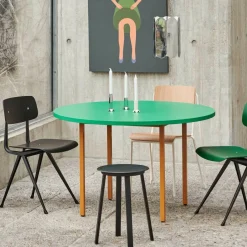 HAY Two-Colour Esstisch Gestell Ocker Ø120cm| Esstische