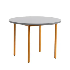 Tische|Esstische^HAY Two-Colour Esstisch Gestell Ocker Ø105cm