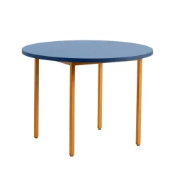 Tische|Esstische^HAY Two-Colour Esstisch Gestell Ocker Ø105cm