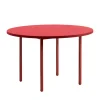 HAY Two-Colour Esstisch Gestell Kastanienrot Ø120cm| Esstische